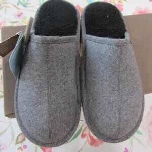 NIB Lam Charcoal Wool Slippers--"Landon"--Size 41